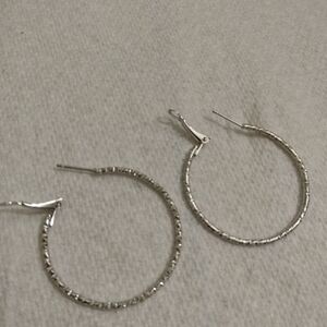 Elegant Silver Hoop Earrings